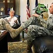 Crocker And Petraeus Prepare For Report Poster