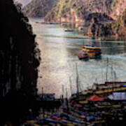 Cruise Ships Docked Ha Long Bay I Poster