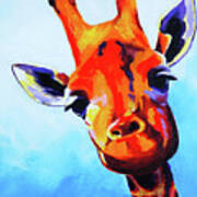 Curious Giraffe Poster