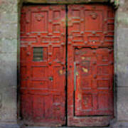 Cusco Double Red Doors Poster