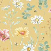 Daisy Days Pattern Ib Poster