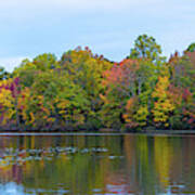 Davidson's Mill Pond Autumn Panorama Poster