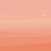 Desert Peach Dawn Poster