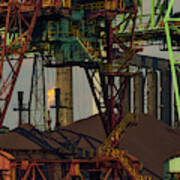 Detroit Steel Mill Structures Un10186 Poster