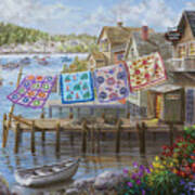 Dock Side Quilts Poster
