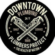 Downtown Plumbing Poster