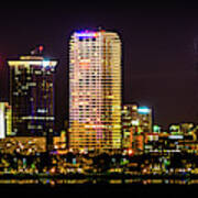 Downtown Tampa Skyline Poster