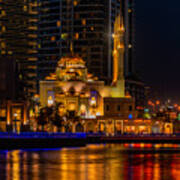 Dubai Marina / New Mosque Poster