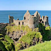 Dunluce Castle By The Sea Poster