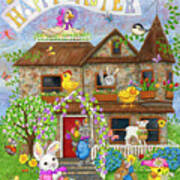 Easter Cottage Poster