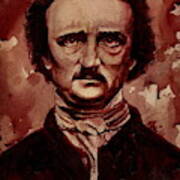Edgar Allan Poe Dry Blood Poster