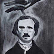 Edgar Allen Poe Drawing Poster