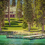 Ehrman Mansion Lake Tahoe Painted Poster