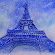 Eiffel Tower Nights Poster