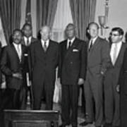 Eisenhower Meeting With Civil Rights Poster