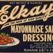 Elkay Mayonnaise Salad Dressing Poster