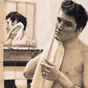 Elvis In Charcoal #196 Poster