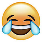 Emoji Cry Laugh Poster