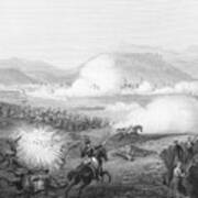 Etching Of The Battle Of Kars Poster