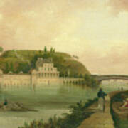 Fairmount Waterworks About 1838 Poster