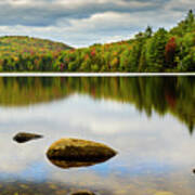 Fall Reflection On Ricker Pond Poster