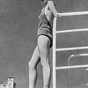 Female Swimmer, 1930s Poster