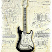 Fender Strat Birth Certificate V2 Poster
