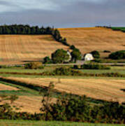 Fields And Farms Patchwork Poster