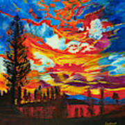 Fire In The Sky 20x20 Poster