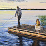 Fishing With A Ballerina Poster