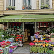 Flower Shop On Rue Cler Poster