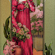 Flowers Of Gardens By Elisabeth Sonrel Poster