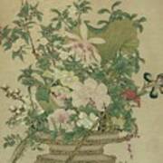 Flowers Of The Four Seasons, Qing Dynasty Poster