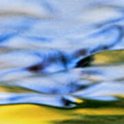 Flowing Water Abstract Detail Poster