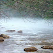 Fog On The Lehigh River Poster