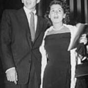 Frank Sinatra Posing With Wife Poster