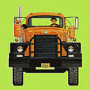 Front Of A Truck Poster