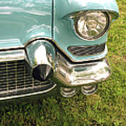 Front View Of An American Classic Car Poster