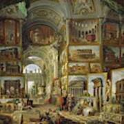 Galerie De Vues De La Rome Antique, Painted 1756-57 For The Duc De Choiseul. Poster