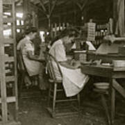 Girls Working In Tampa, Fla., Box Factory. Poster