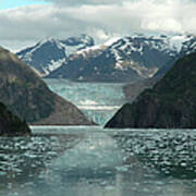 Glacier Approaches - Tracy Arm Fjord Poster