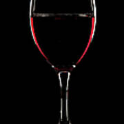 Glass Of Red Wine Poster