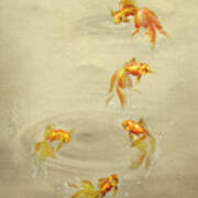 Glittering Goldfish Poster