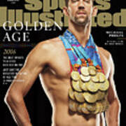 Golden Age Michael Phelps Sports Illustrated Cover Poster