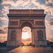 Golden Arc Of Paris Poster