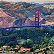 Golden Gate From Twin Peaks Poster
