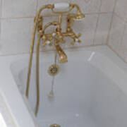 Golden Shower Faucet Poster