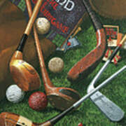 Golf Antiques Poster