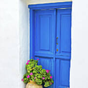 Greek Island Doorway Poster