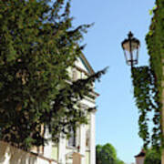 Green Decoration Of Old Walls On Vlasska Street Poster